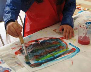 Fill the white space with primary colors