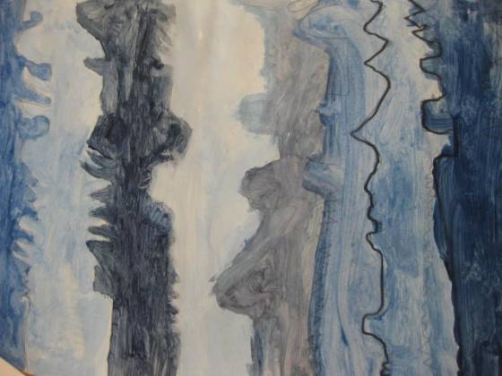 Outlining with a black marker