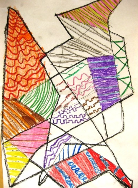 Filling in spaces with different kinds of lines