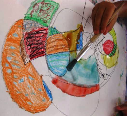 Painting in the rest of the spaces