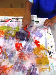 Rolling with textured rollers